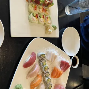 $30 sushi and sashimi combo  Two special rolls