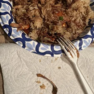 Bone in my teriyaki chicken bowl.
