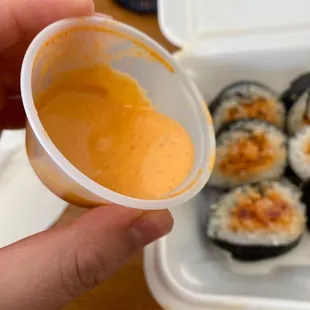 Very watery spicy Mayo