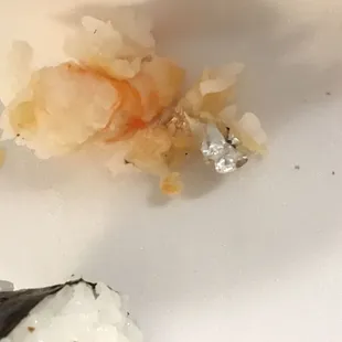 Found foil in my spicy tempura shrimp roll!!!