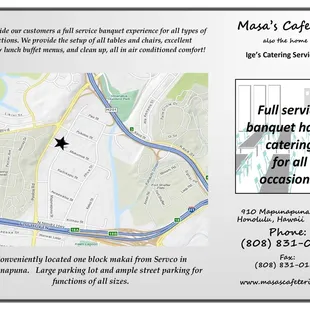 Menu (3 of 4) as of 3/19/2024