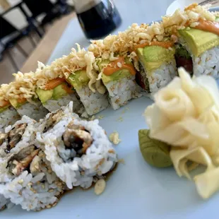 Unagi roll, Gina roll