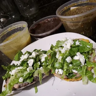 Sope kit with all the salsas