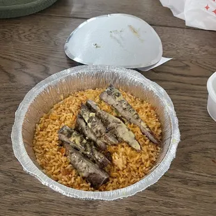 Just ordered Alberts special to-go. They forgot the tortillas. And it looks kinda sad to be honest with you.