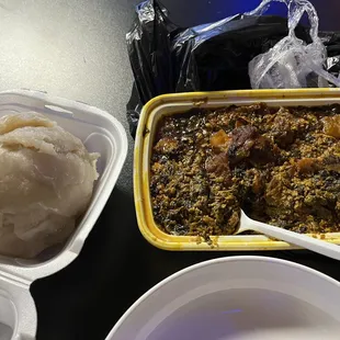Egusi with Fufu