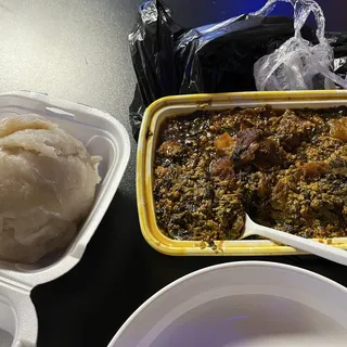 Egusi with Fufu