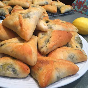 Fatayer sabanikh spinach pies