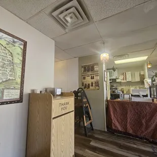 a view of the dining room