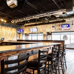 the bar area