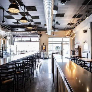 a view of the bar area