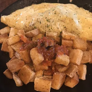 Tomato Smash Breakfast Potatoes