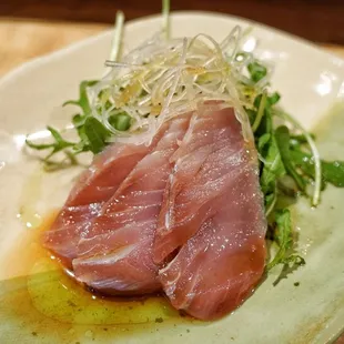 Omakase yellow tail sashimi