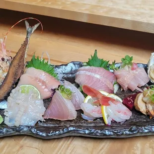 Mashiko Sashimi Assortment, $80 – 4.5 Stars