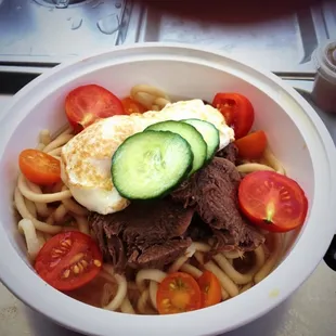 Beef tongue udon special