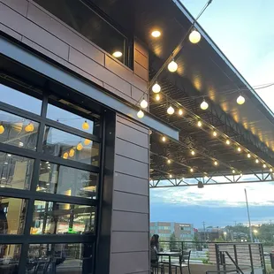 This is the patio at Element Eatery