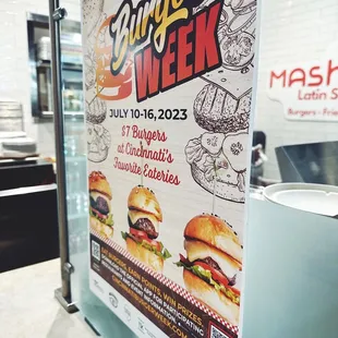  burger week sign