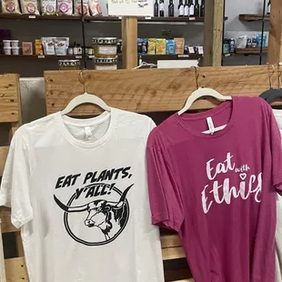 a variety of t - shirts