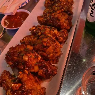 Spicy chicken wings