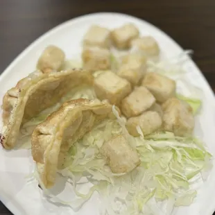 Dumpings &amp; Fried Tofu