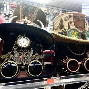 Steampunk/festival hats.