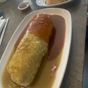 Wet Burrito 1/2 Asada 1/2 alpastor