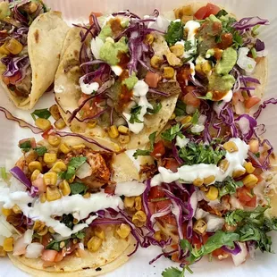 Green chili beef & red chicken