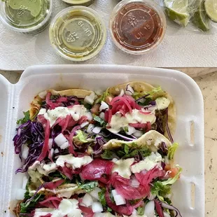 Green chili beef & tinga chipotle chicken