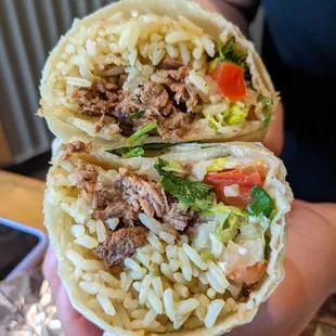 Asada Beef Meat Burrito
