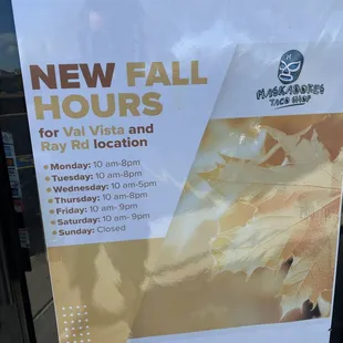 New hours
 12/7/23