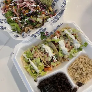 Macho Fries and 5 Street Tacos