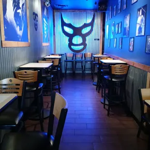 Inside dining area
