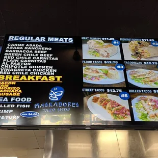 Menu board 1