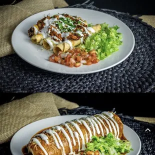 Wet chimichanga,roll tacos
