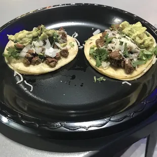 Two mini tacos