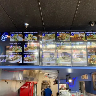 Menu board