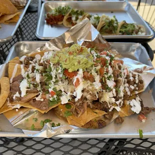 Nachos before I started eating them.