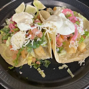 Fried fish tacos