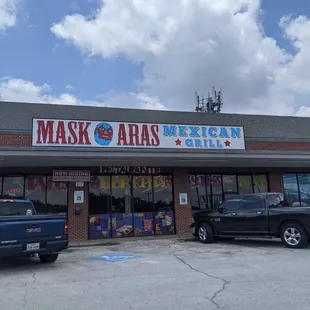 the front of the restaurant