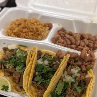 None of this was any good and plus these are store bought corn tortillas.