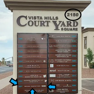 Look for this big sign.  This is where we are located now!!!