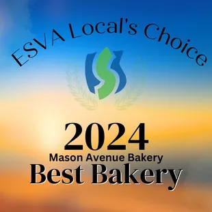 Eastern Shore of VA Local&apos;s Choice Award for Best Bakery