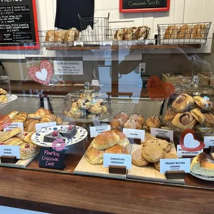 a variety of baked goods
