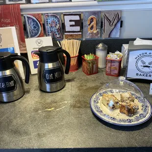Condiment stand with free samples!