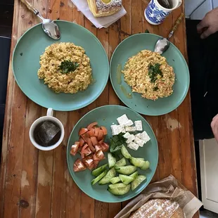 The bread and pastries made a perfect edition for our Turkish breakfast!