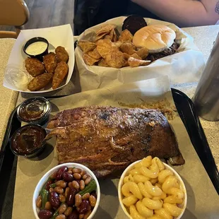 Baby Back Ribs - Half Rack, Fried Jalapeno Poppers, Pulled Pork Sammich
