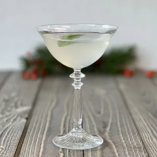 Sage Gimlet, crafted with Prairie Gin, house-made sage syrup and lime.