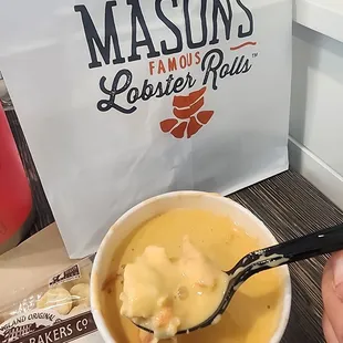 Lobster bisque... tomato base was over powering.. do I recommend? NO.