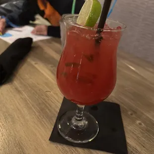 Spicy blackberry margarita