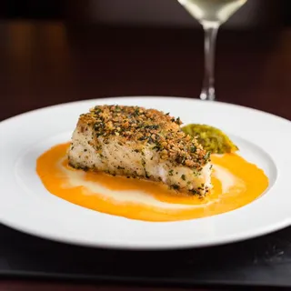 Herb-Crusted Sea Bass