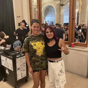 a man and a woman posing for a picture